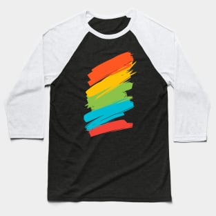 Colorfull Paint brush Baseball T-Shirt